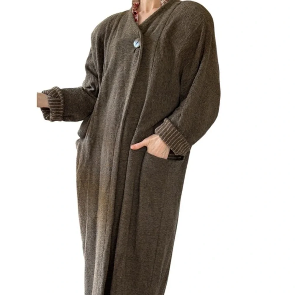 Vintage Lynn French oversized duster cocoon coat - Picture 5 of 10